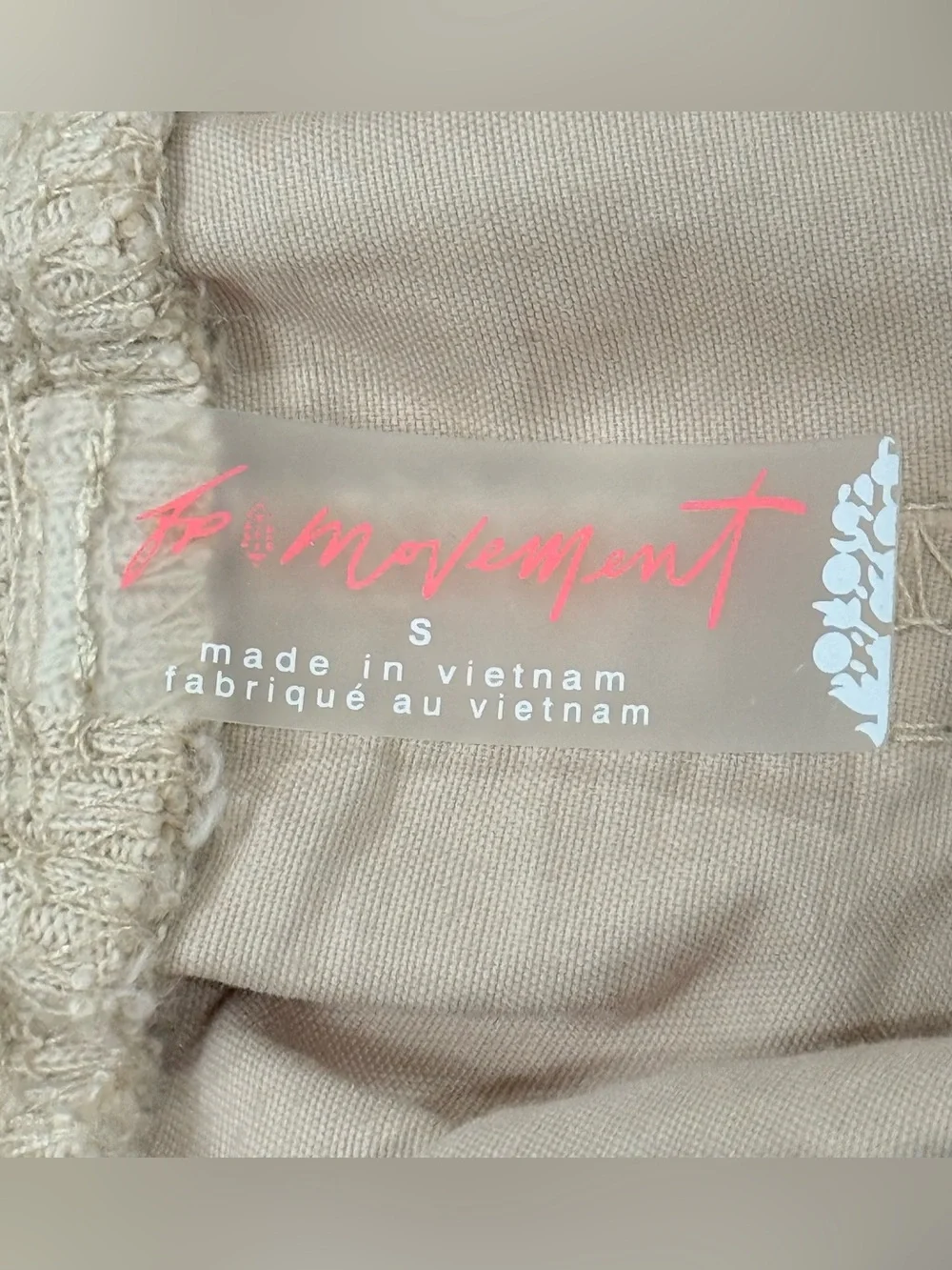 Free People Movement Mesmerize Me Colorblock Pants Small Tan Hiking Gorpcore
